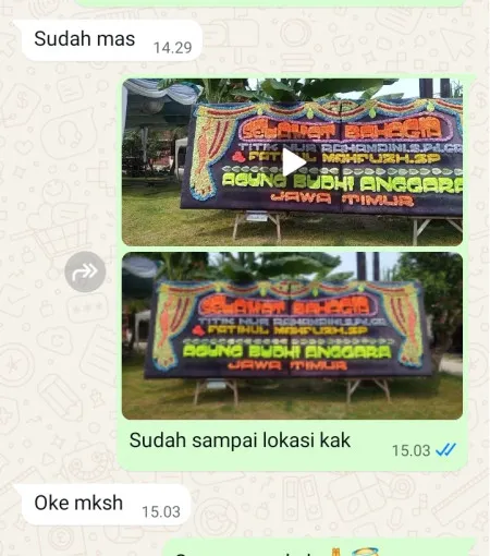 Pengiriman Papan Bunga Pondok Pucung